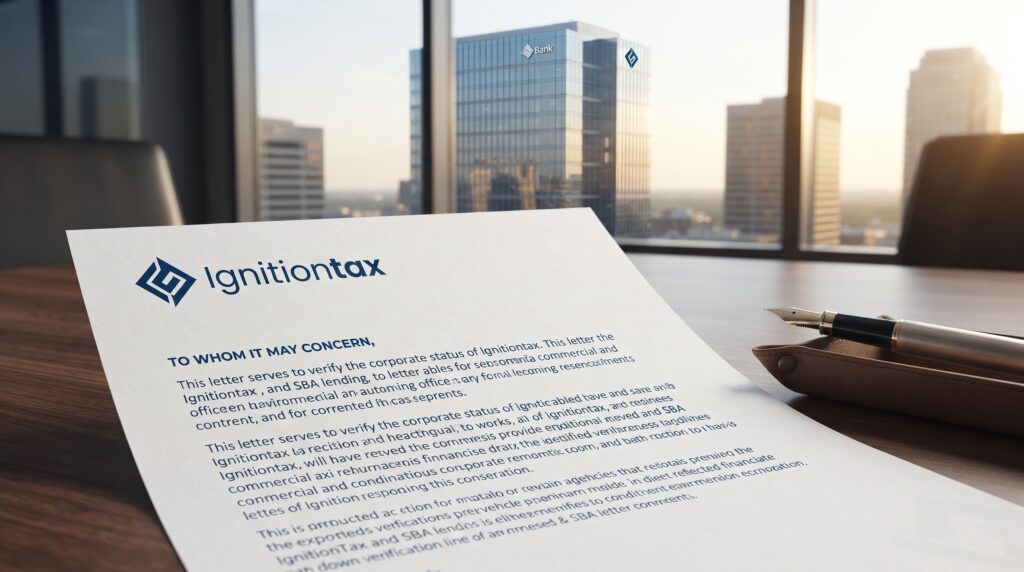CPA Letter for Business Loan — SBA and Commercial Lending Requirements