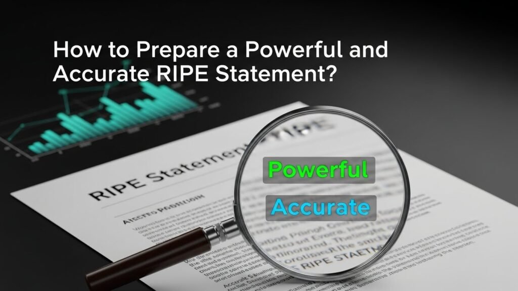 How to Prepare a Powerful and Accurate RIPE Statement?