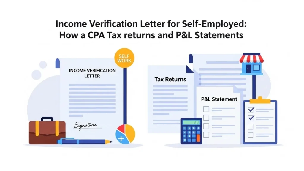 Income Verification Letter for Self-Employed How a CPA Uses Tax Returns and P&L Statements