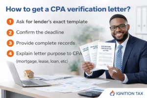 How to get a CPA verification letter?