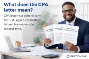 What does the CPA letter mean?