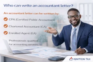 Who can write an accountant letter?