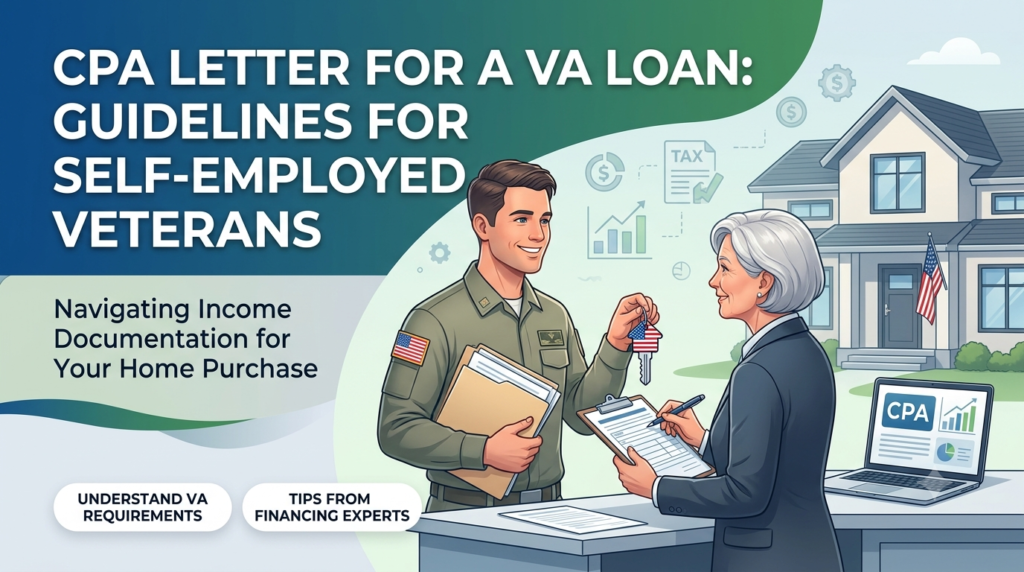 CPA Letter for a VA Loan Guidelines for Self-Employed Veterans